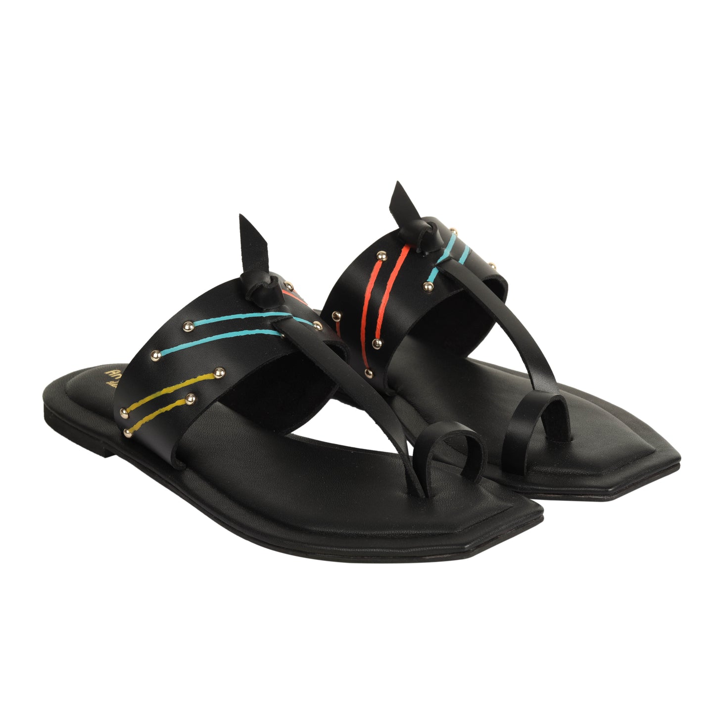 Designer Kolhapuri Chappls with slanting line