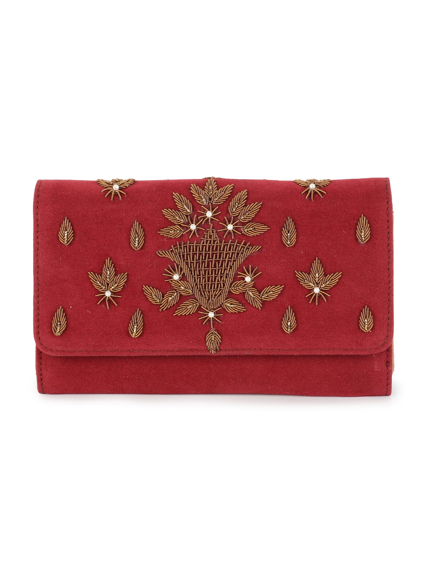 Red Designer Clutch & Jutie Set