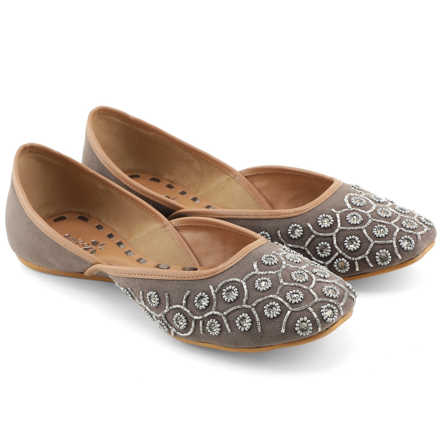 Grey Jaipuri Jutie