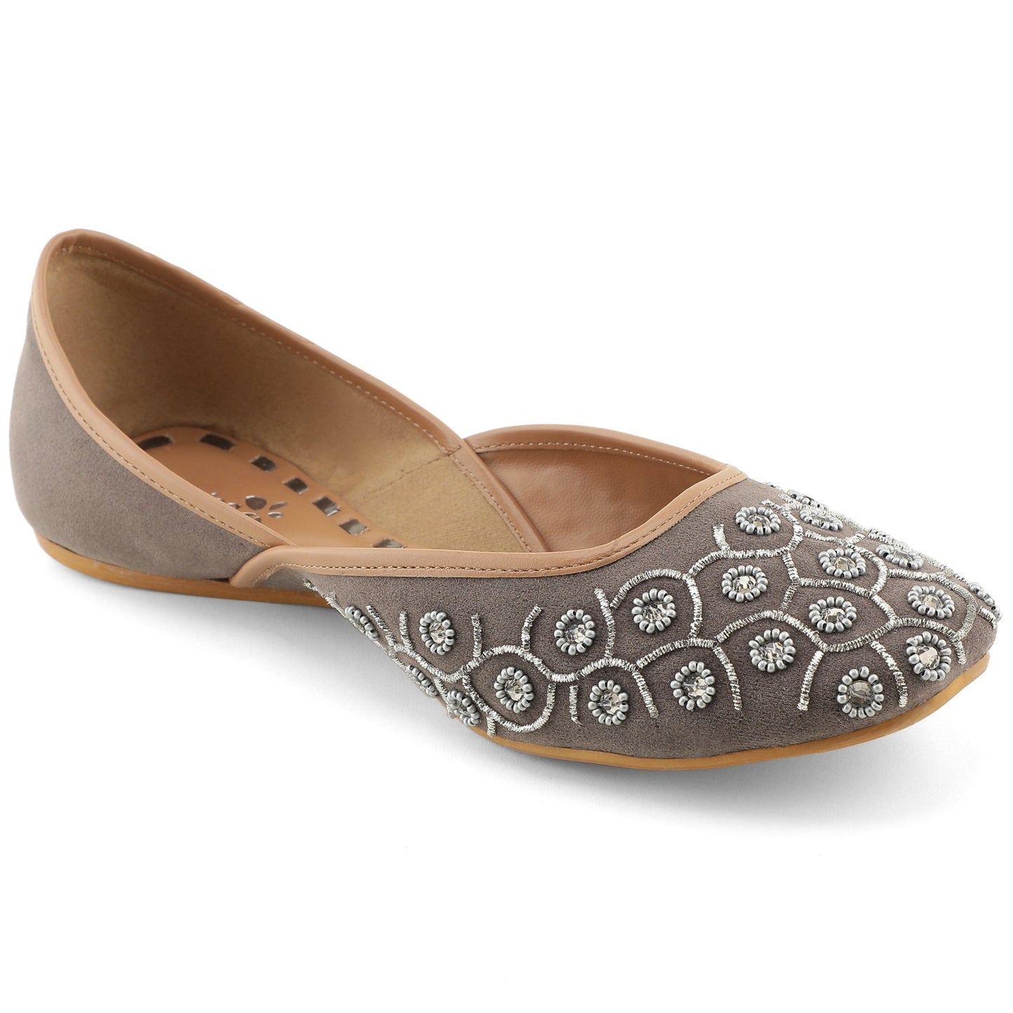Grey Jaipuri Jutie