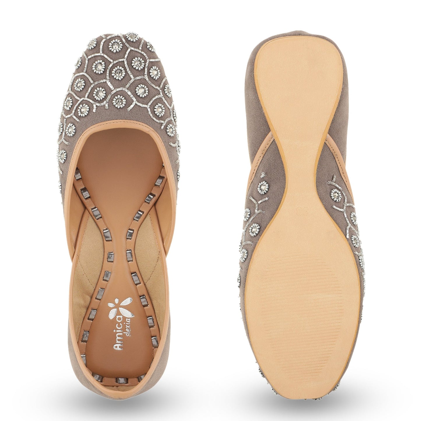 Grey Jaipuri Jutie