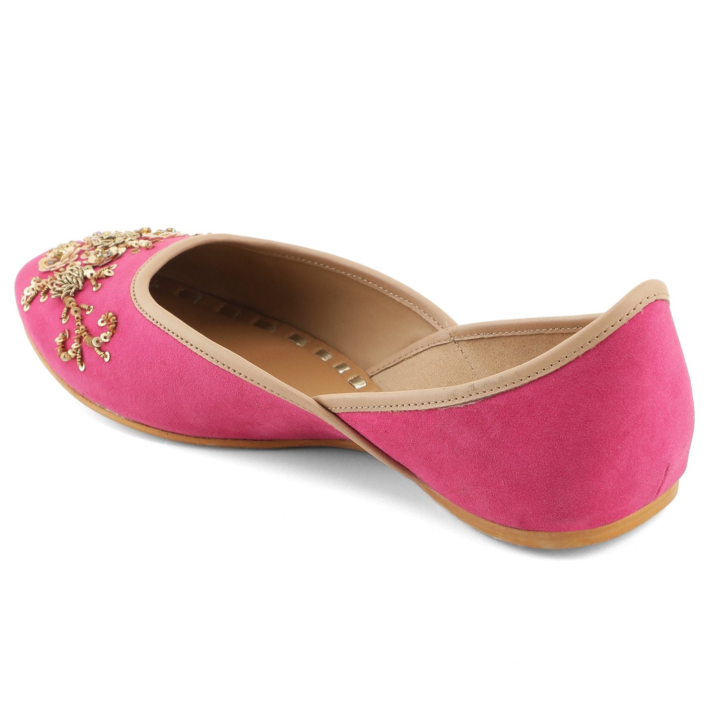 Dark Pink Flora Stones Jutie