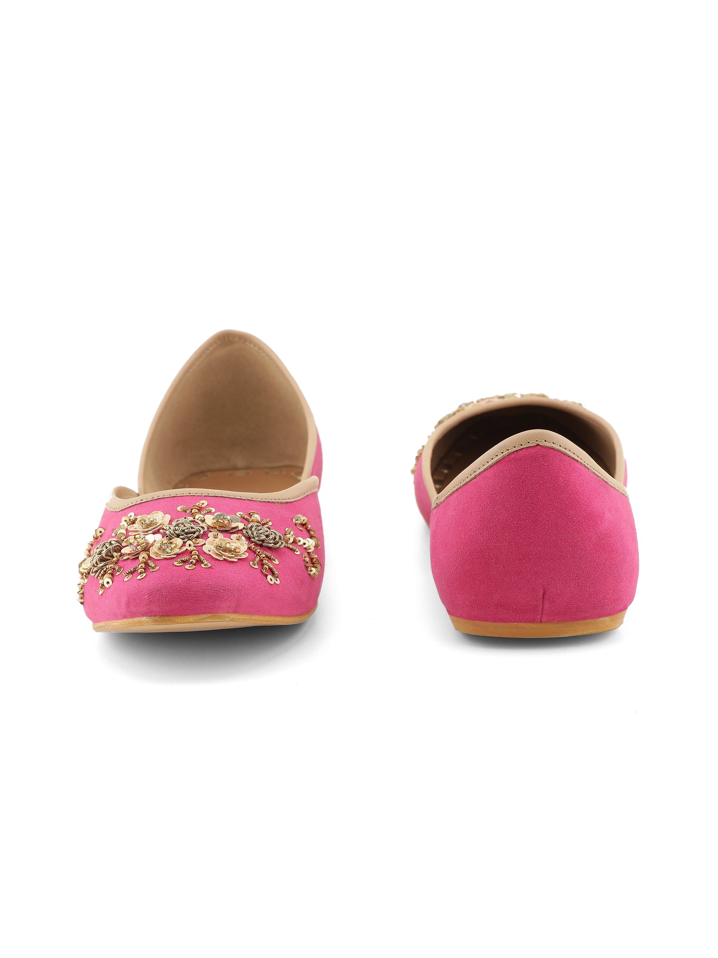 Dark Pink Flora Stones Jutie