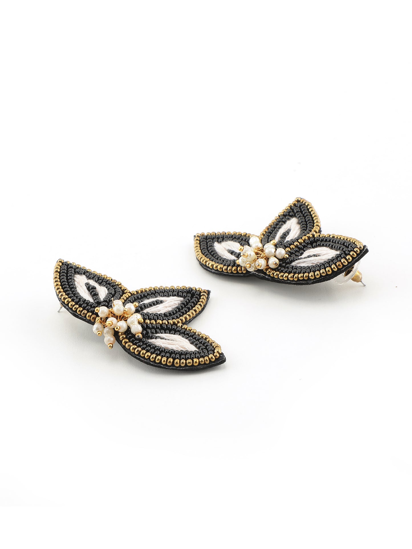 Black Premium Flora Ear Pin
