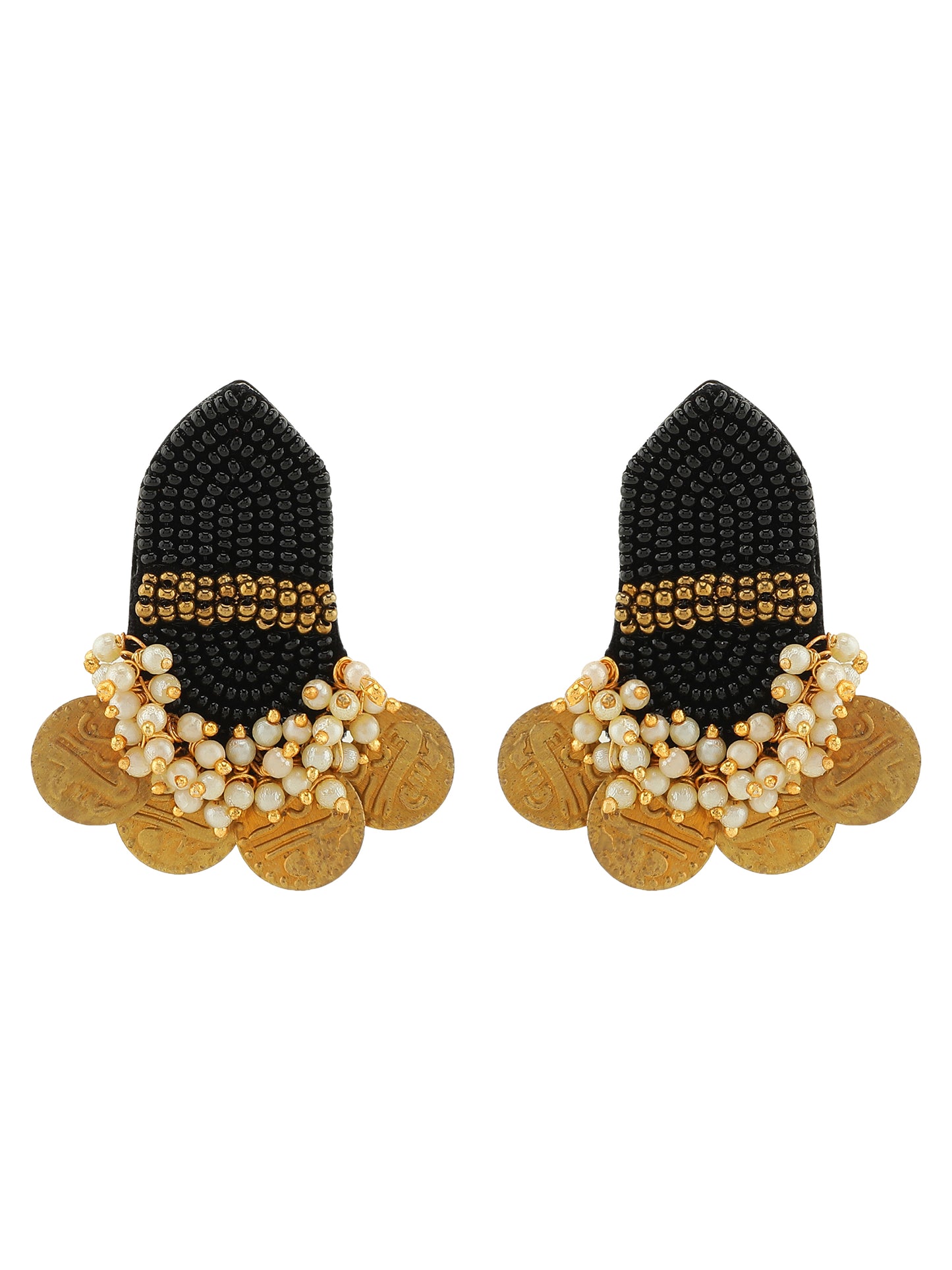 Black 'n' Golden Jhodpuri Jhumka