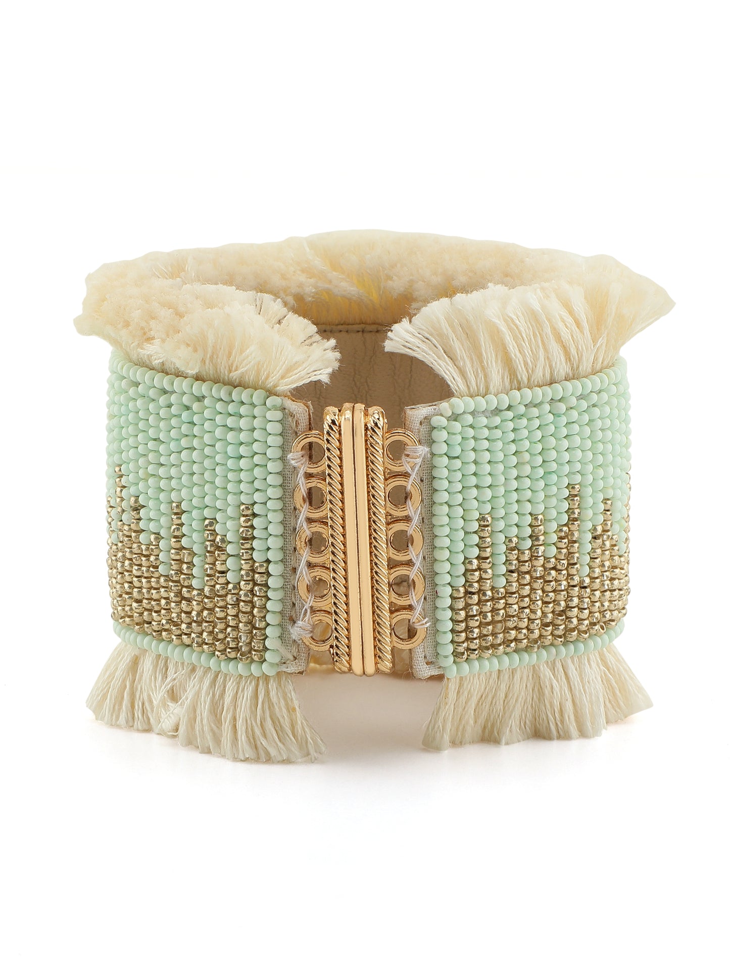 Green embroidery bracelet
