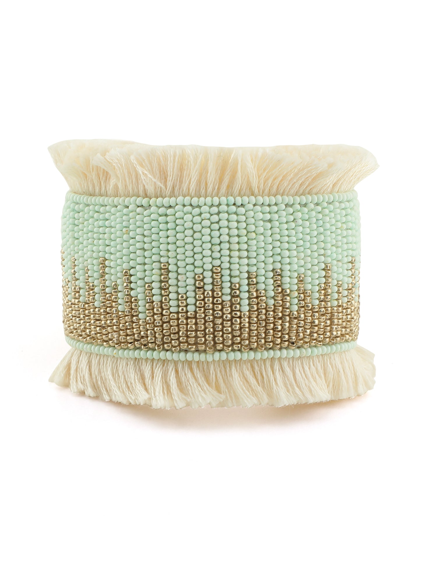 Green embroidery bracelet