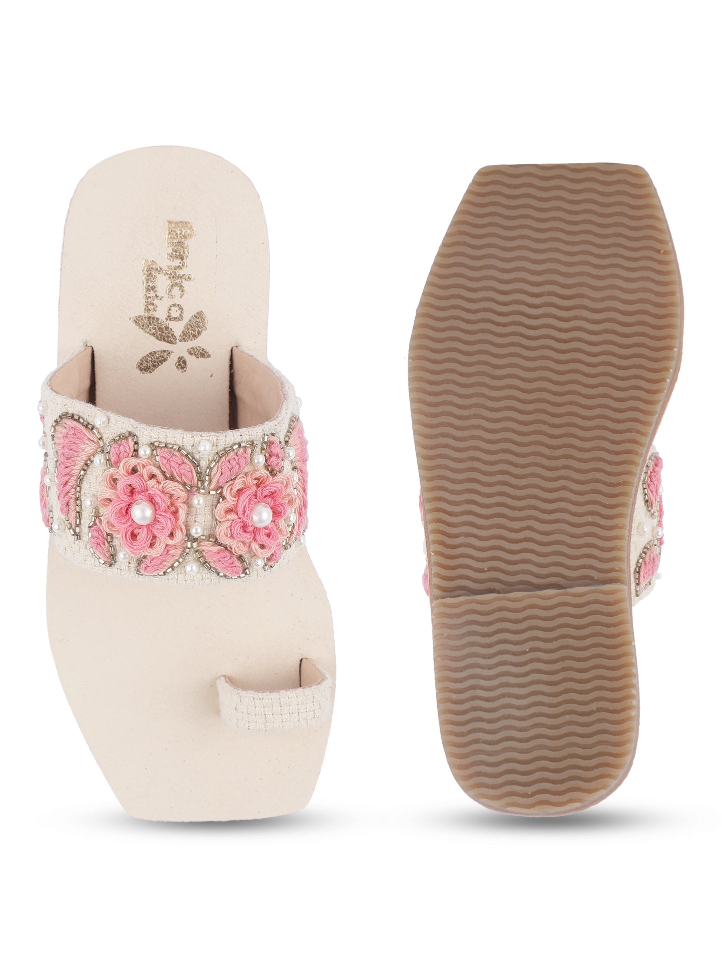 Beige Kid's Footies
