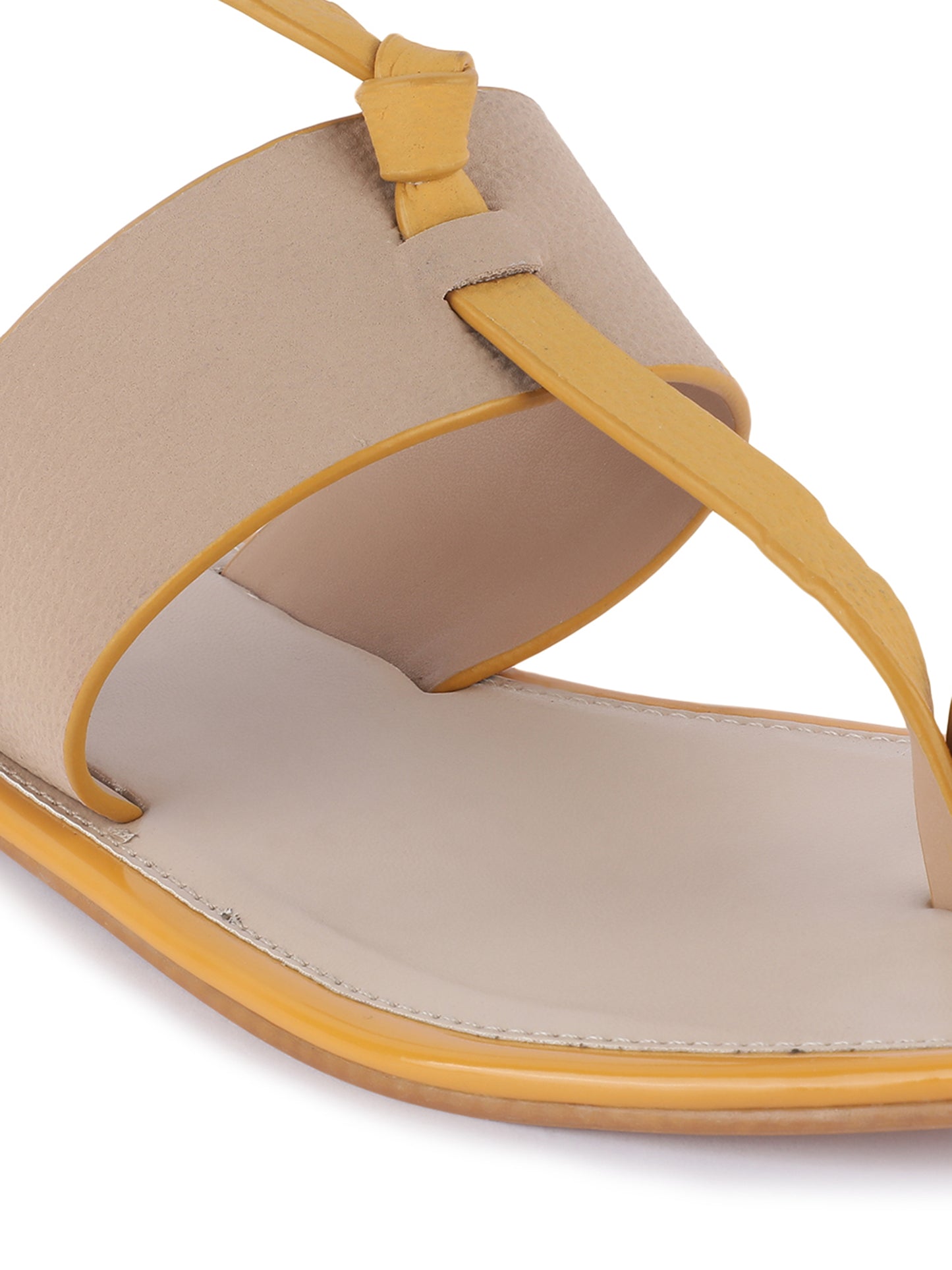 Trendy Yellow Modern Kolhapuri