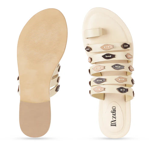 Fish on the top leather flats