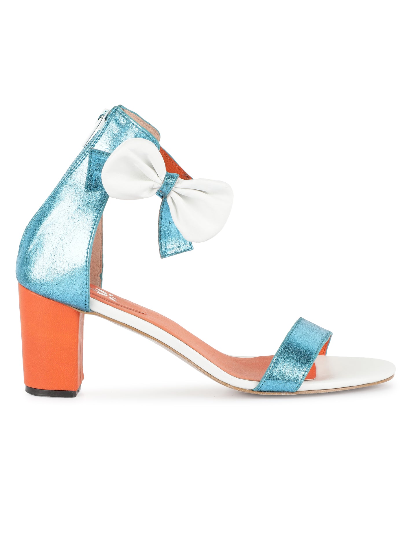 Nova Blue With Orange 3-inches Heels