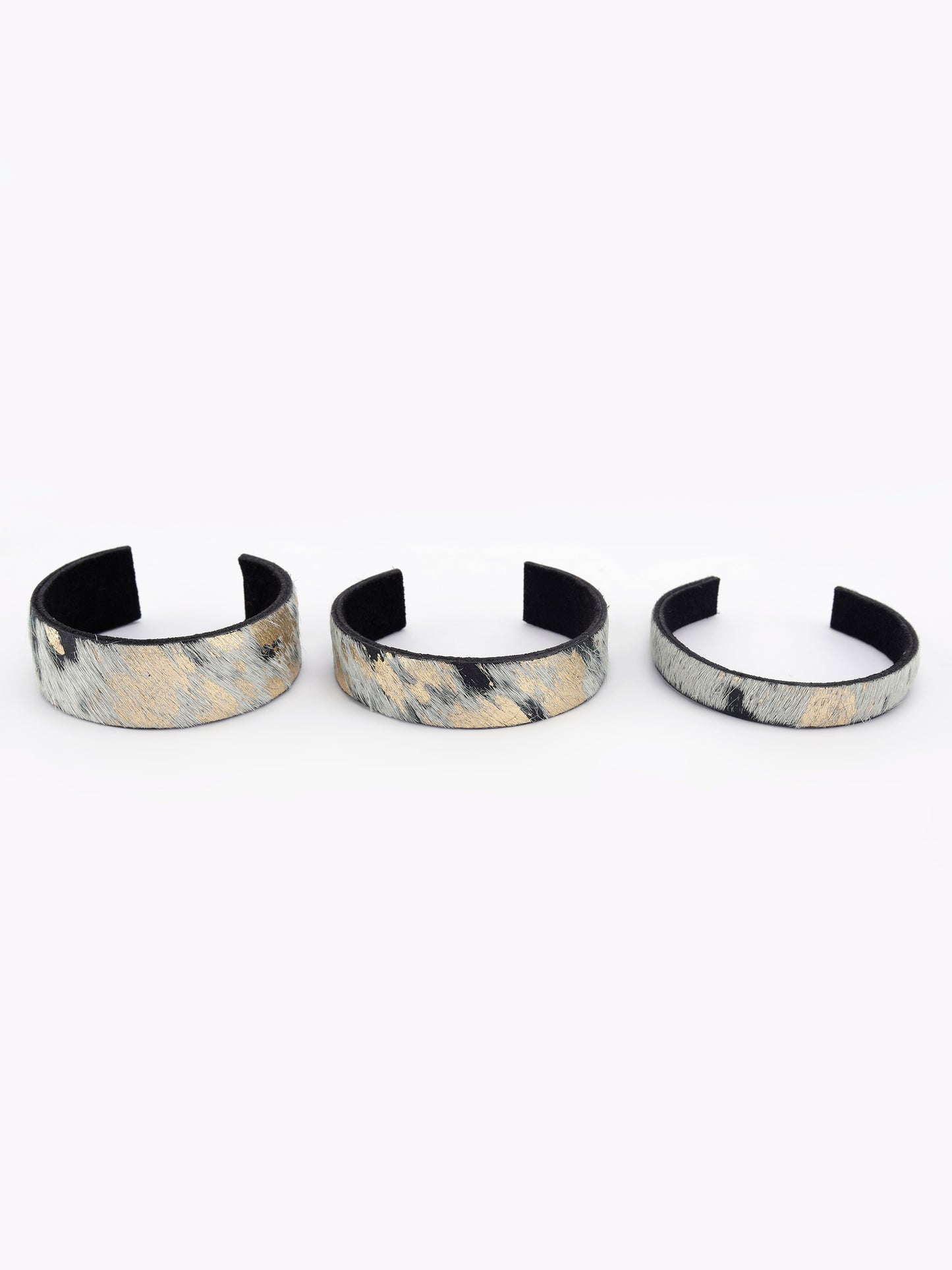 White 'n' Gold Bangle Set