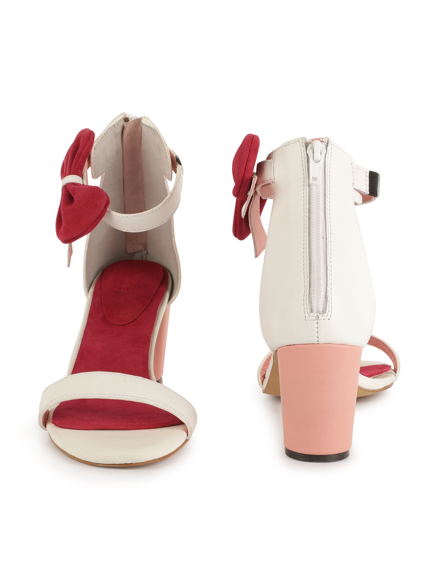 Red 'n' White 3-inches Heels