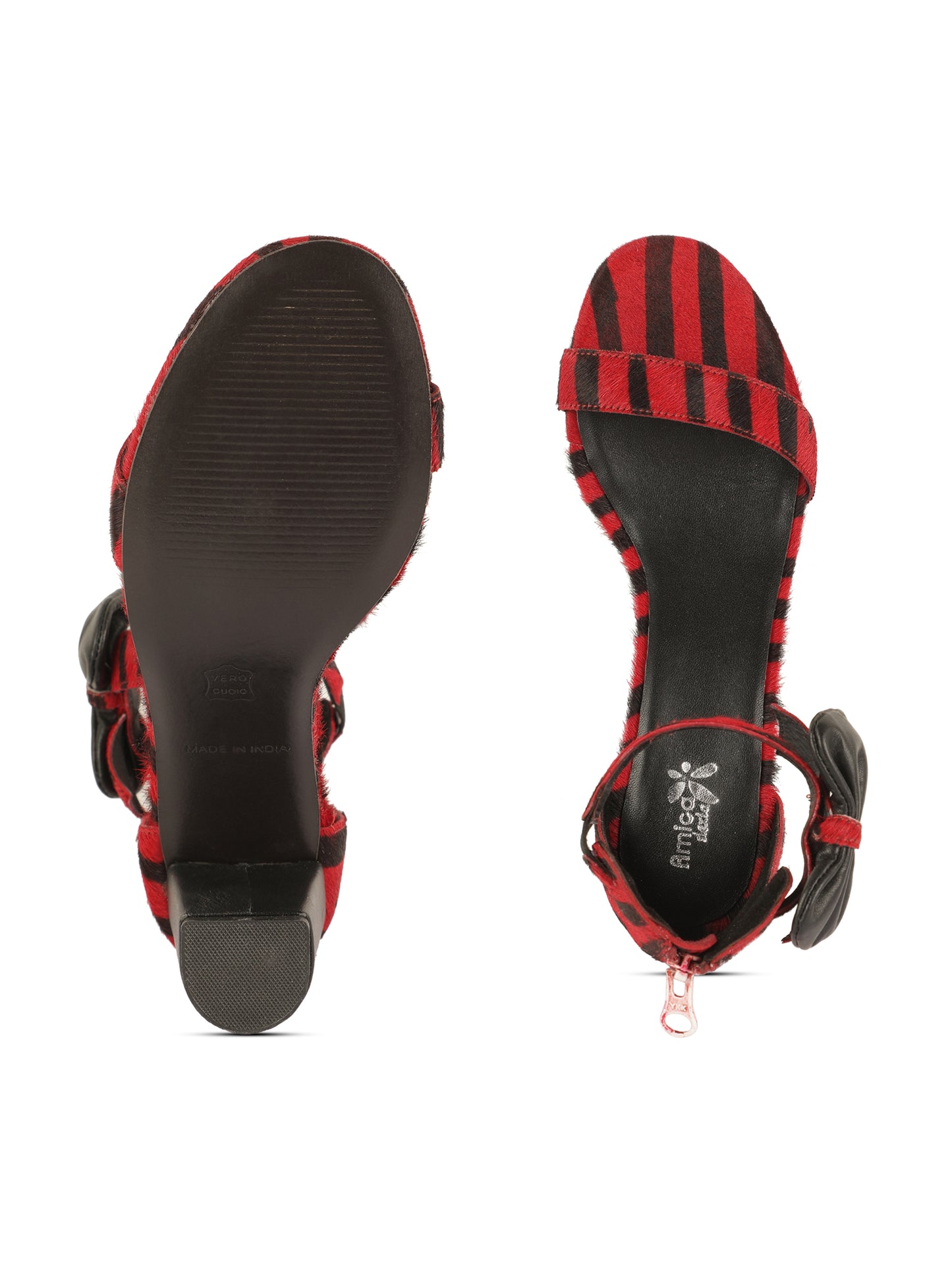 Red Tiger design 3-inches Heels