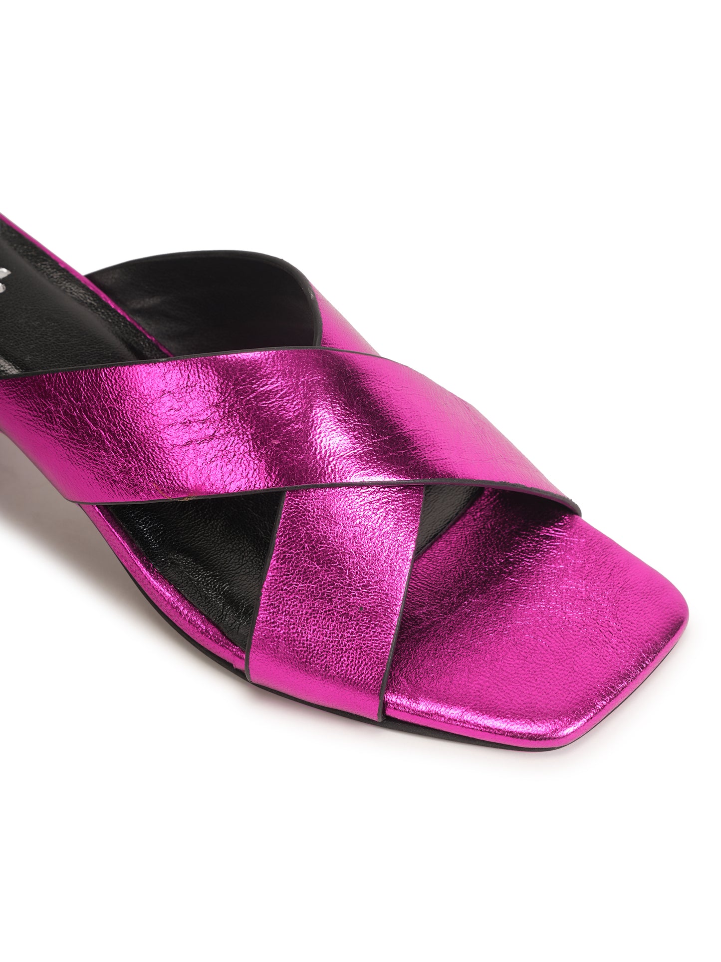 Women’s Metallic Pink Heels Sandals