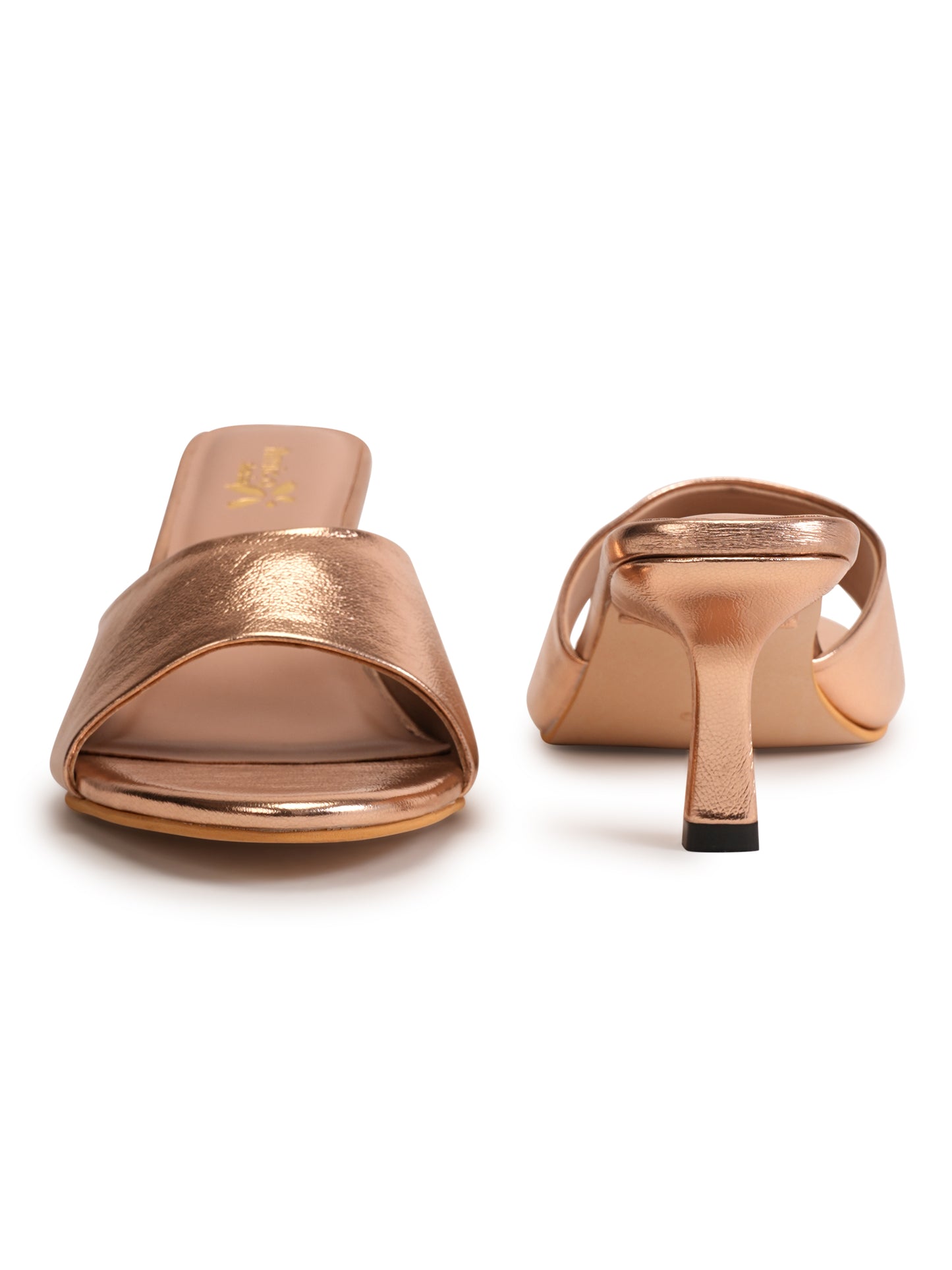 Amica Slexia Women’s Metallic Golden Heels