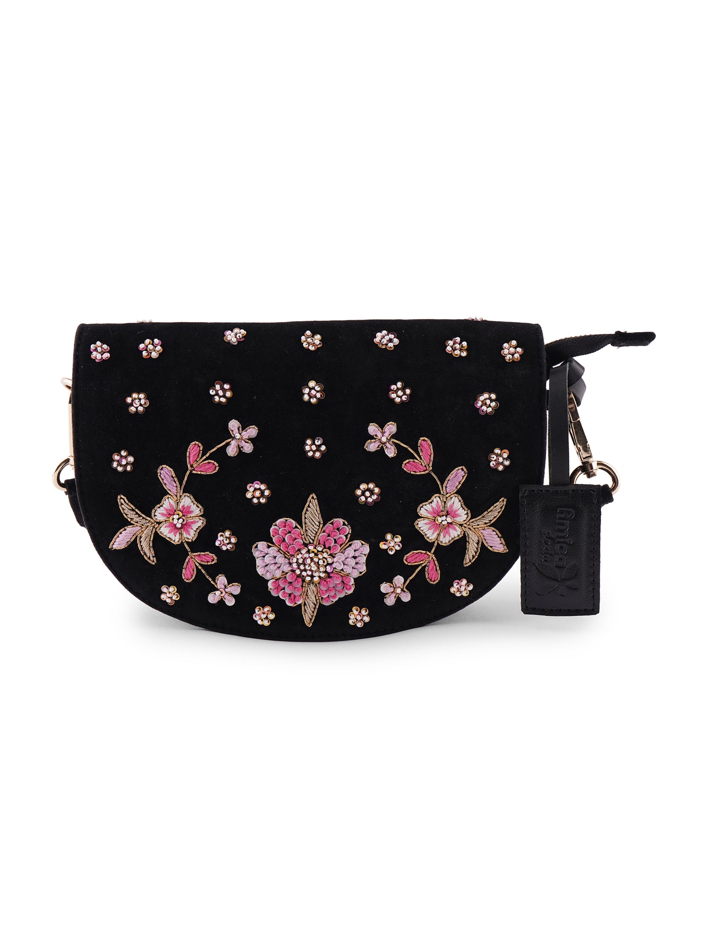 Black Women Sling Bag Handcrafted Stylish Printed Sling bag for Women, Girls Travel Crossbody Bags