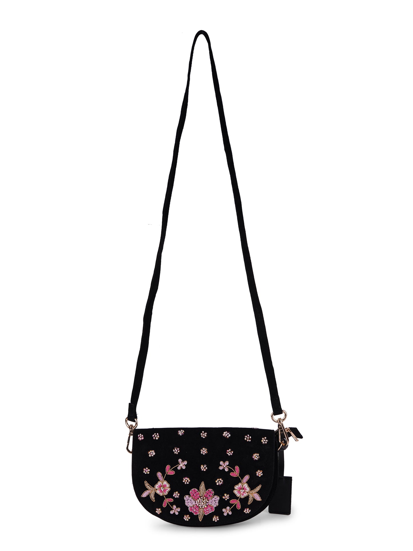 Black Women Sling Bag Handcrafted Stylish Printed Sling bag for Women, Girls Travel Crossbody Bags