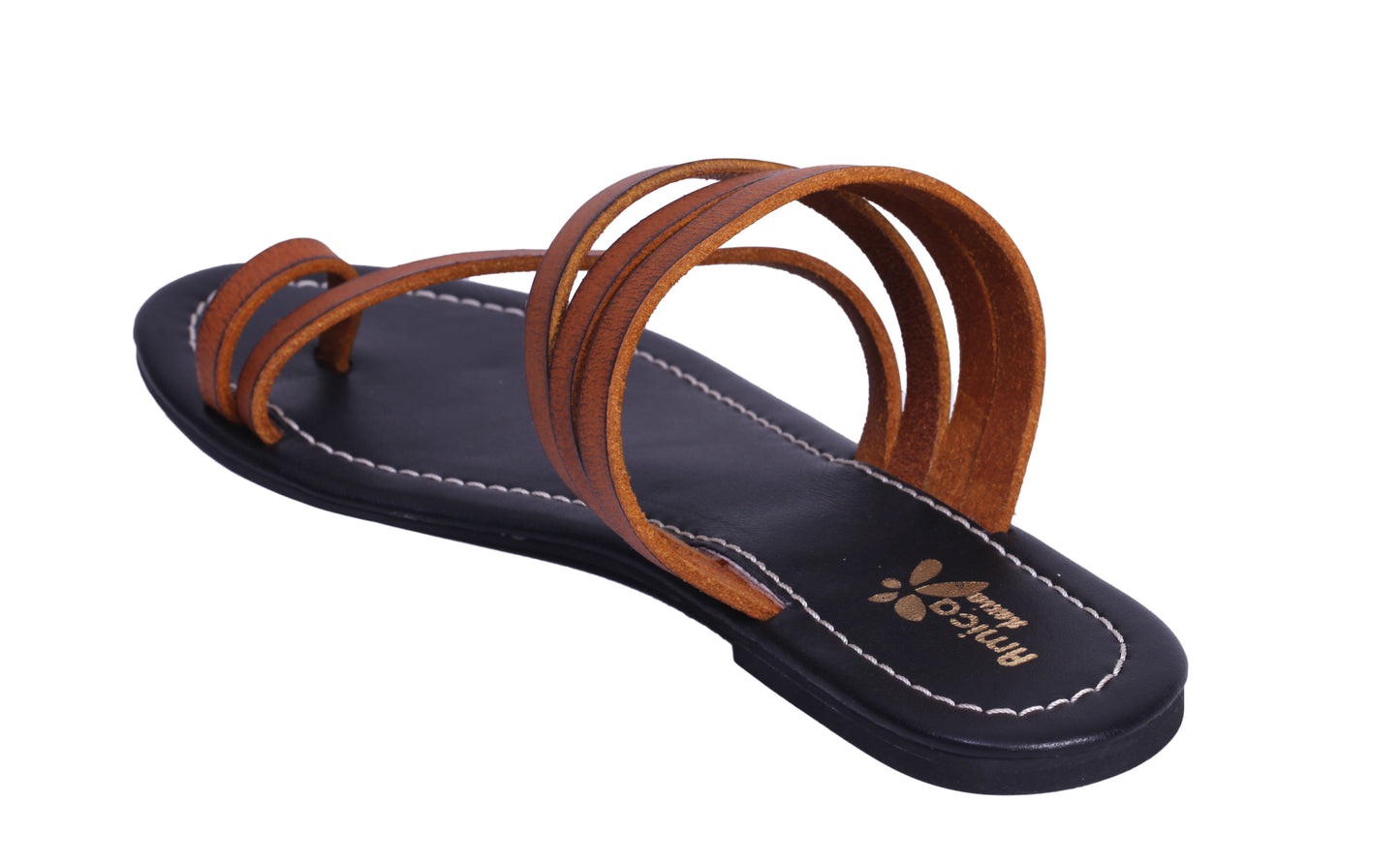 Leather brown sandal