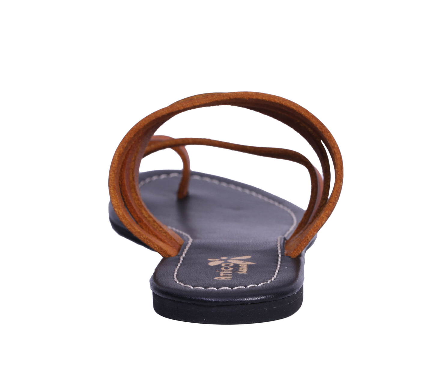Leather brown sandal