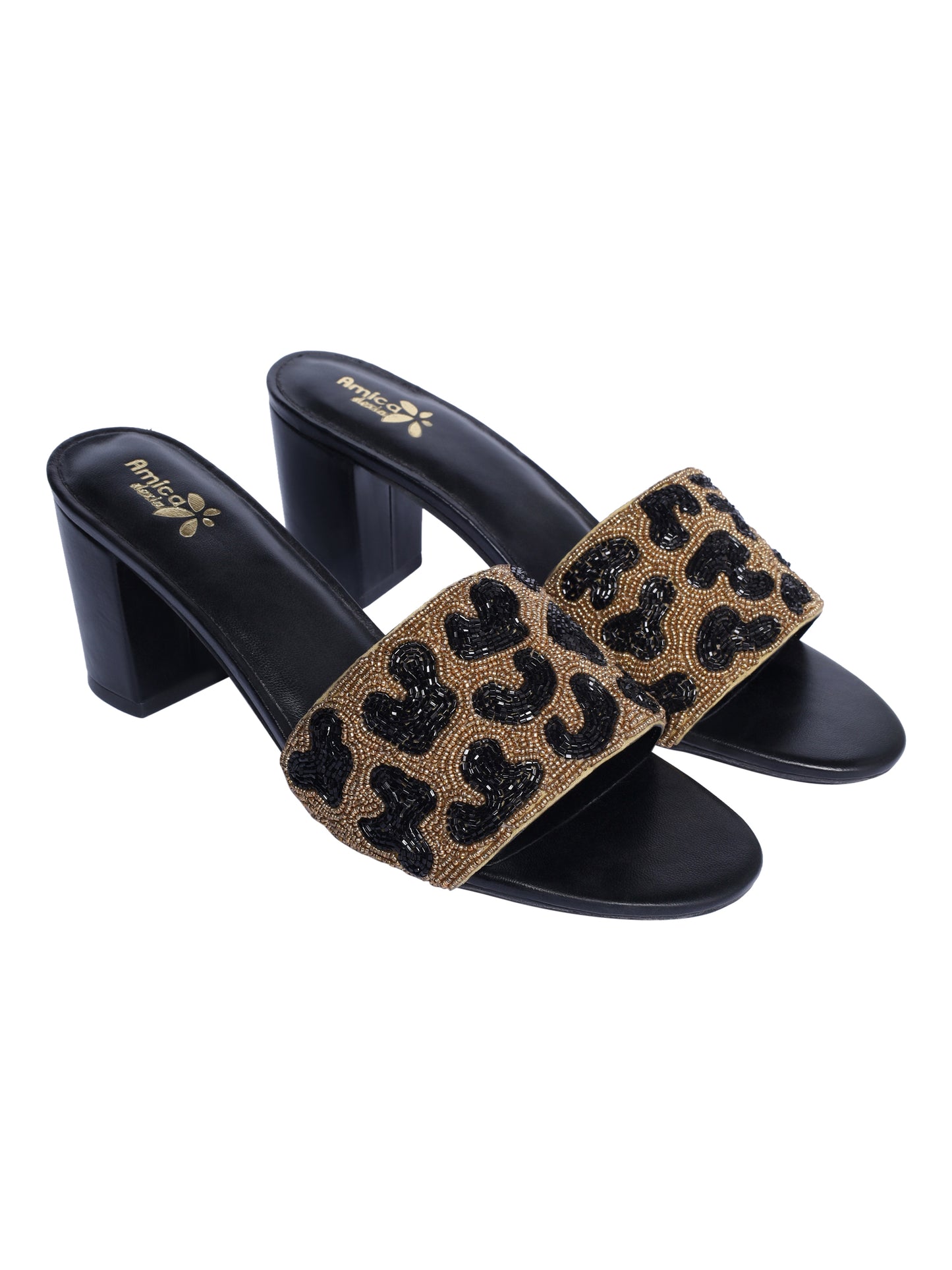 Black 'n' Brown Designer Heels