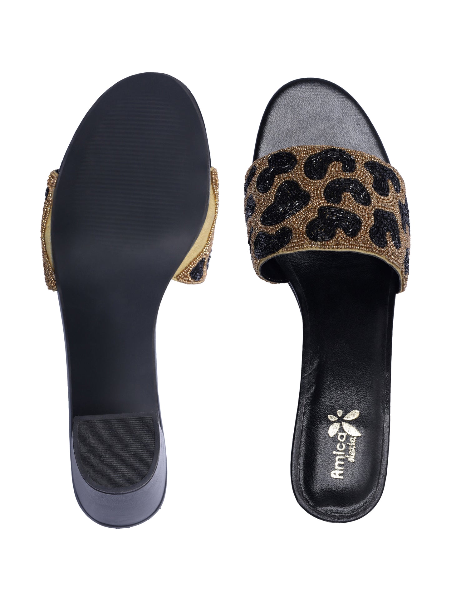 Black 'n' Brown Designer Heels