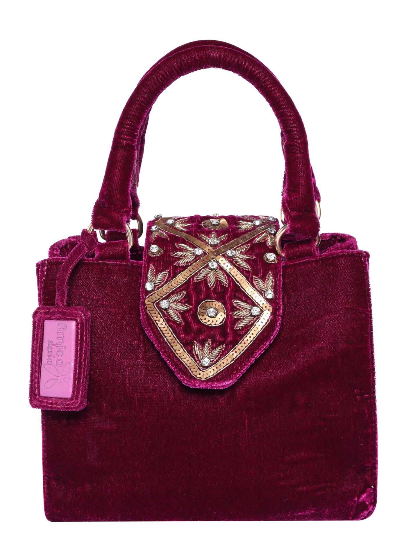 Magenta Royal Look Purse