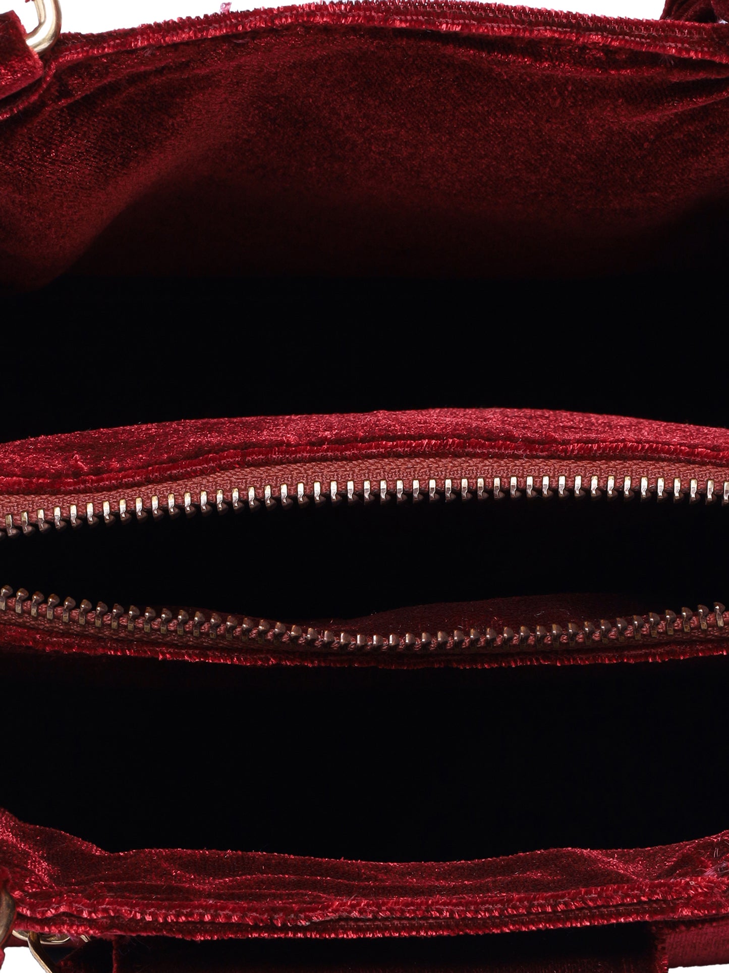 Maroon Gold Flora Purse