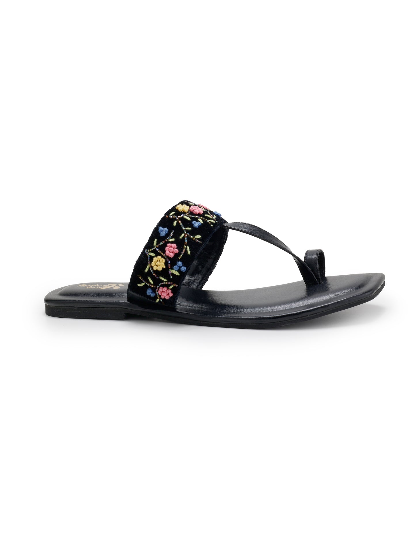 Black Leather Flats Combo