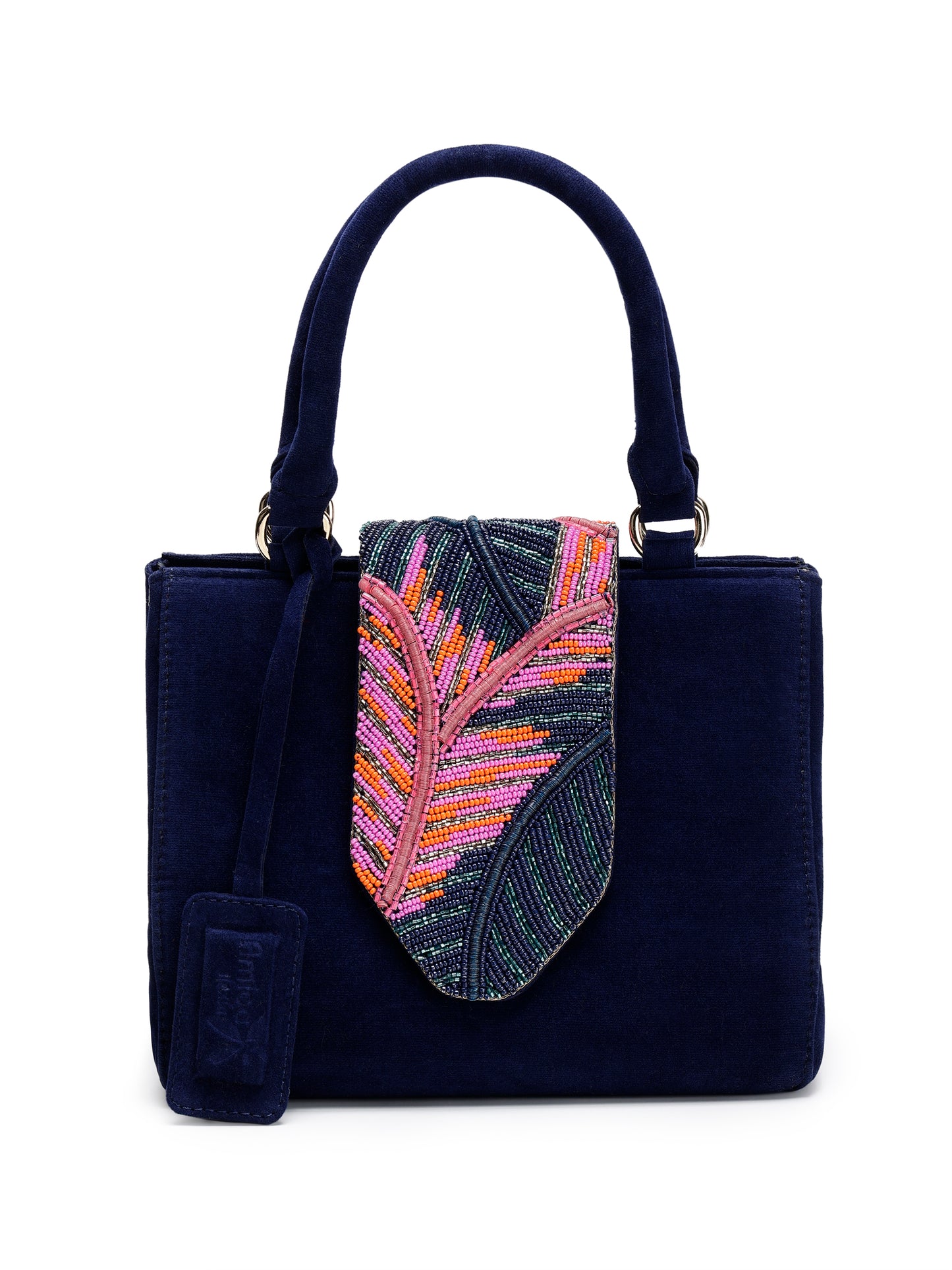 Blue Flora Designer Handbag & Heels Party Set