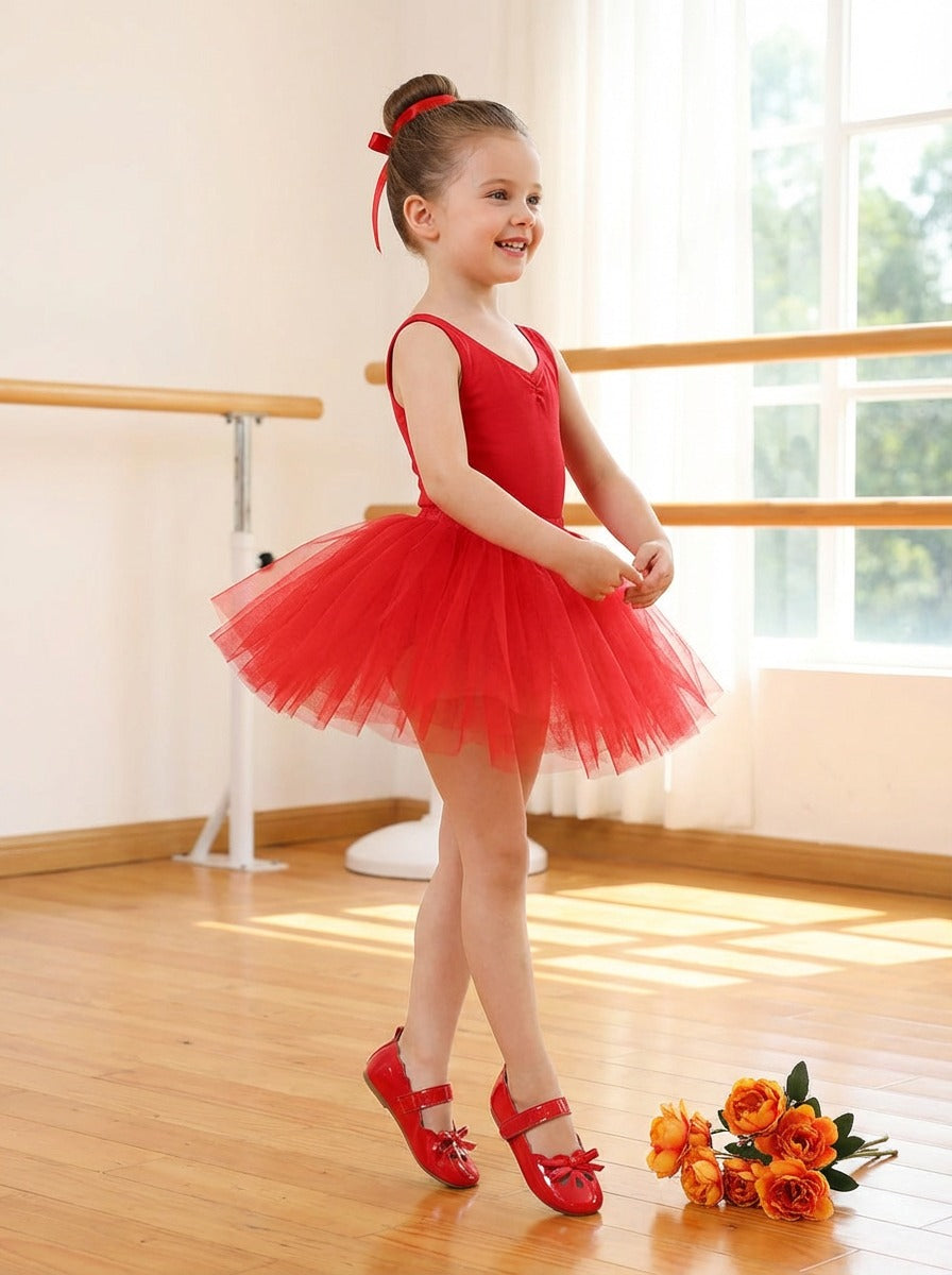 amica slexia red ballerina