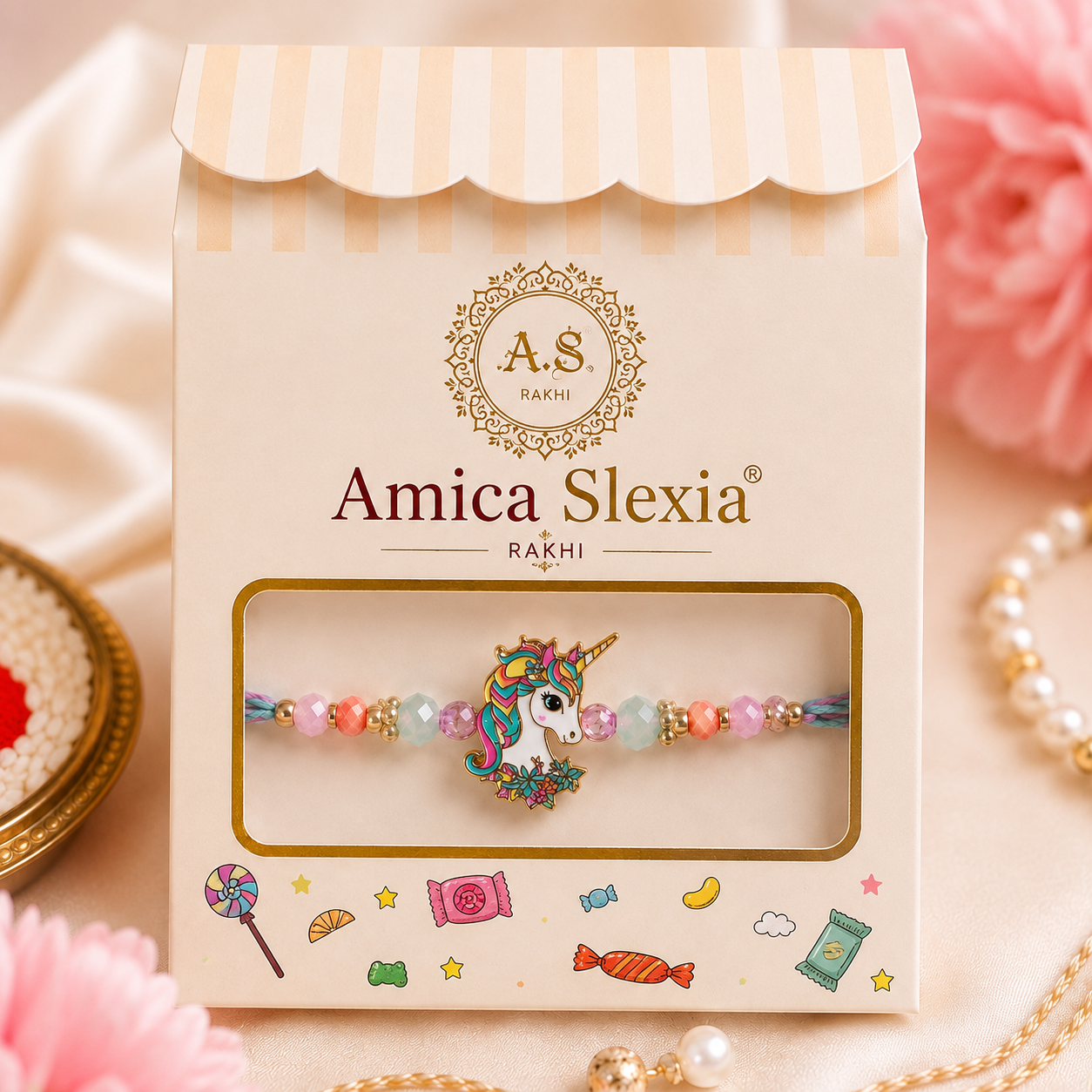 Amica Slexia Unicorn Rakhi for Brother & Sister