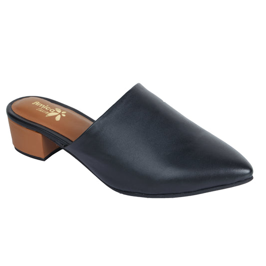 Black Formal Mule