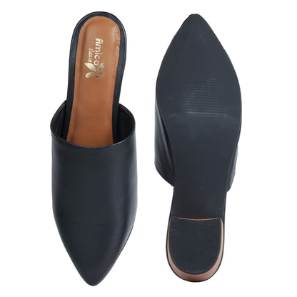 Black Formal Mule