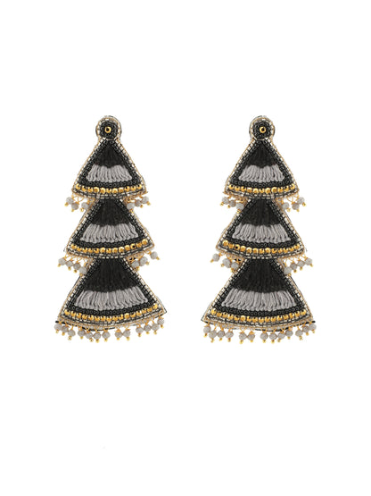 Black Pure Banjara Design Jhumka