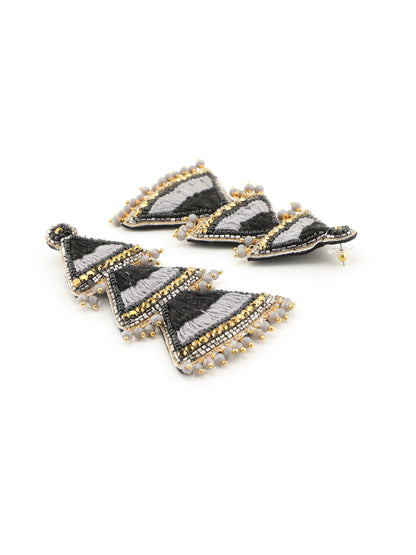 Black Pure Banjara Design Jhumka