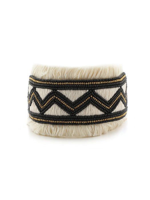 Thread embroidery bracelet