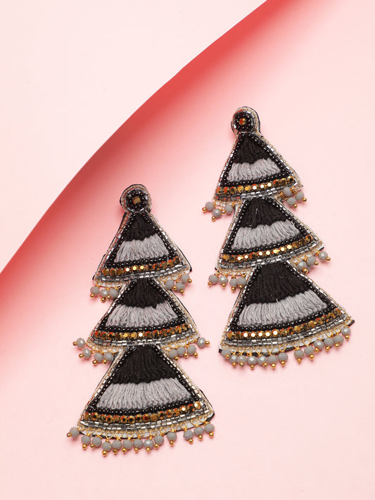 Black Pure Banjara Design Jhumka