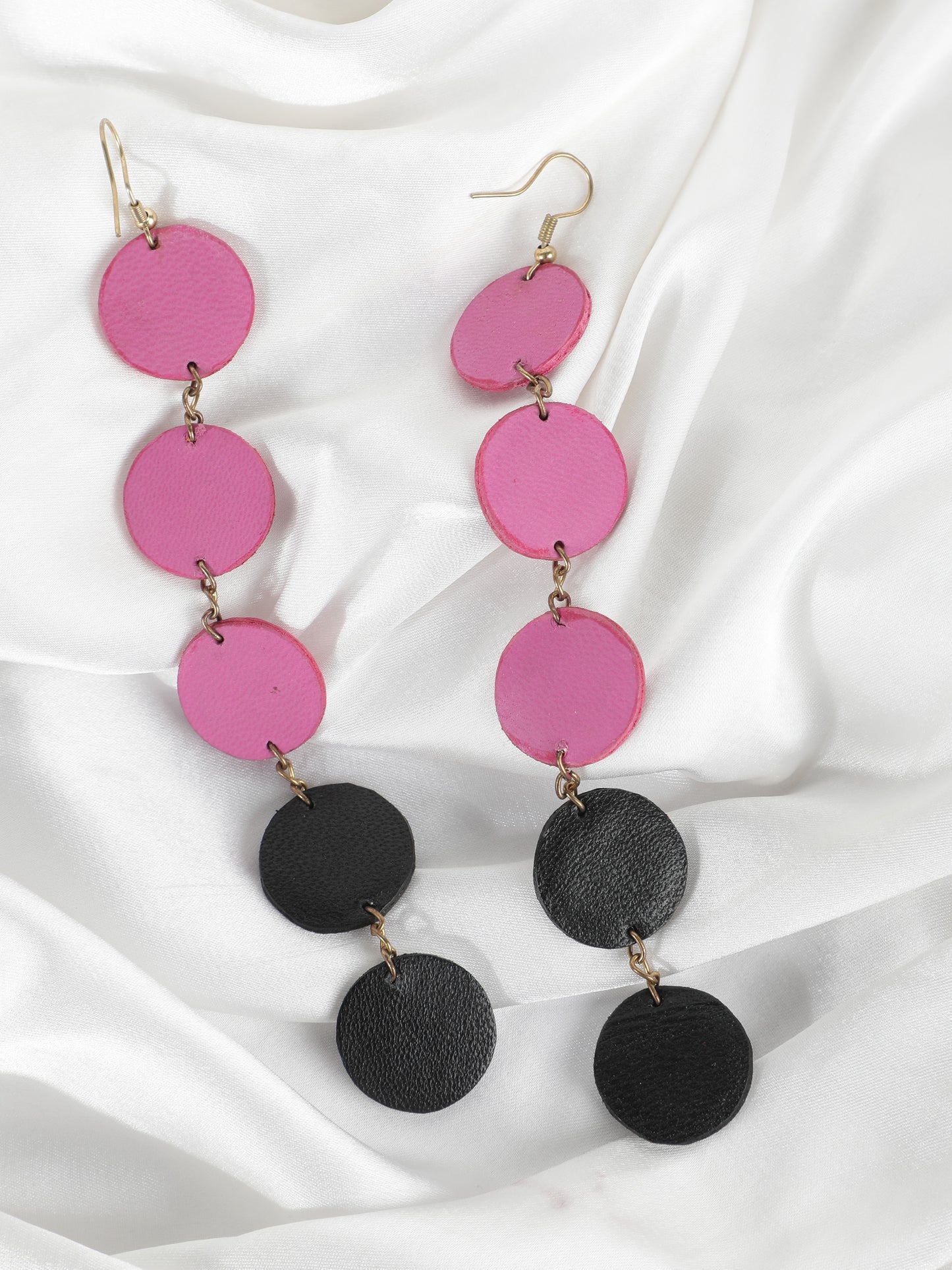 Pink 'n' Black Unique design Earring