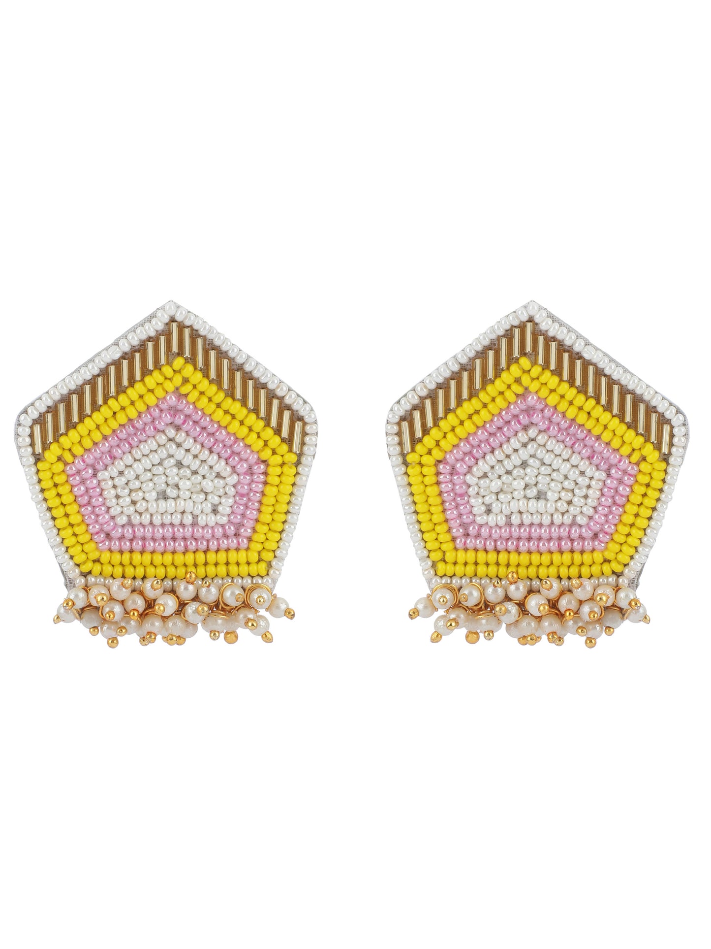 Yellow Zoga design Earring