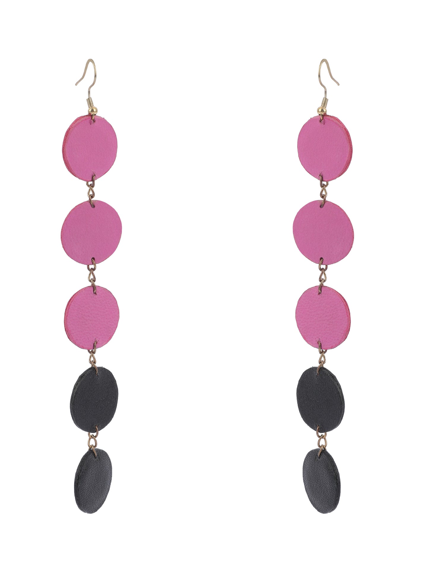 Pink 'n' Black Unique design Earring