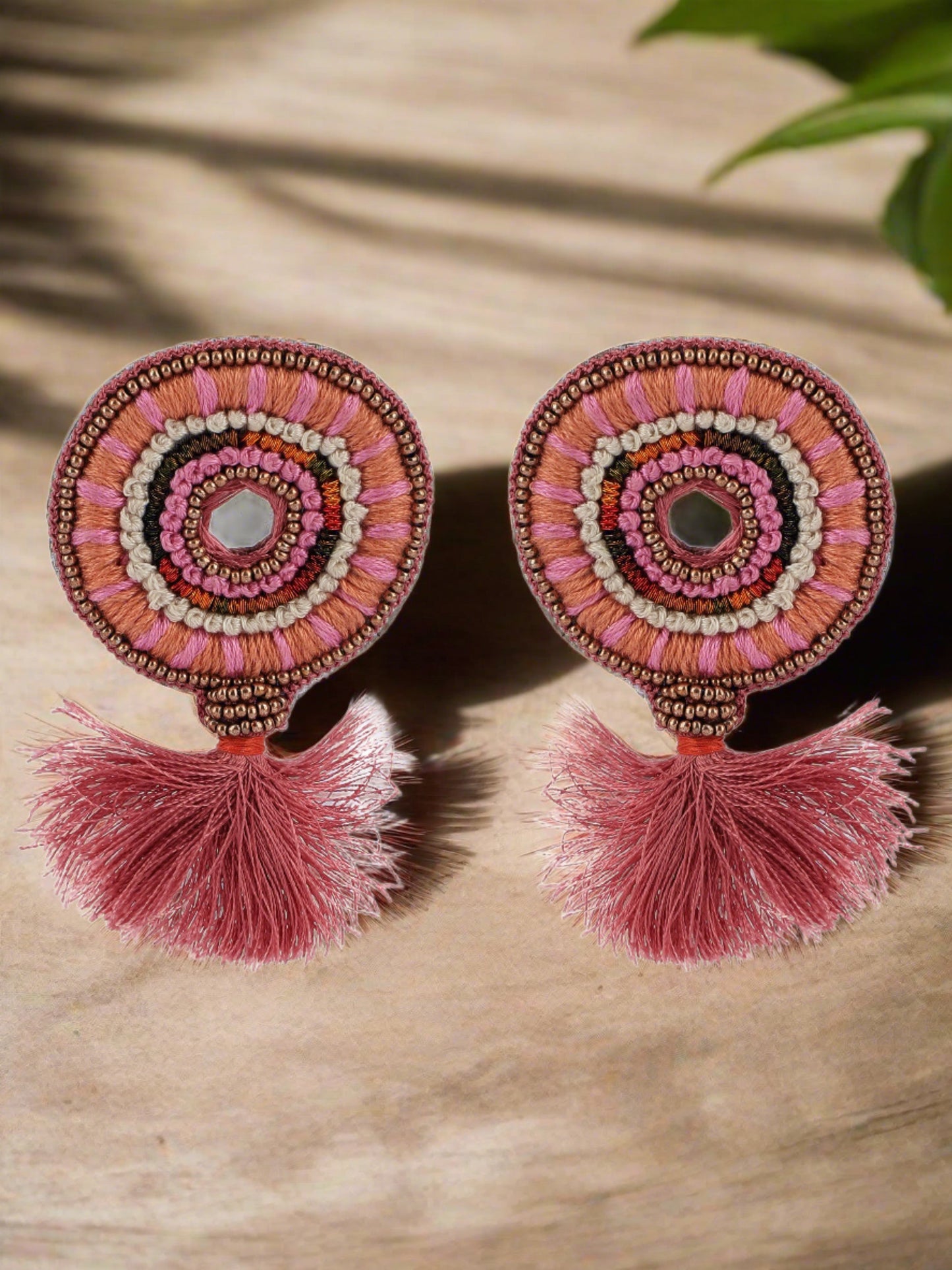 Pink 100% Hand Made Earring