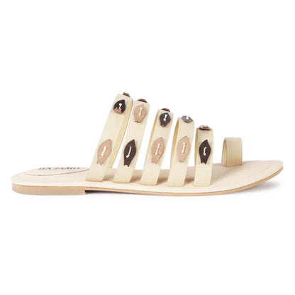 Fish on the top leather flats