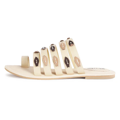 Fish on the top leather flats