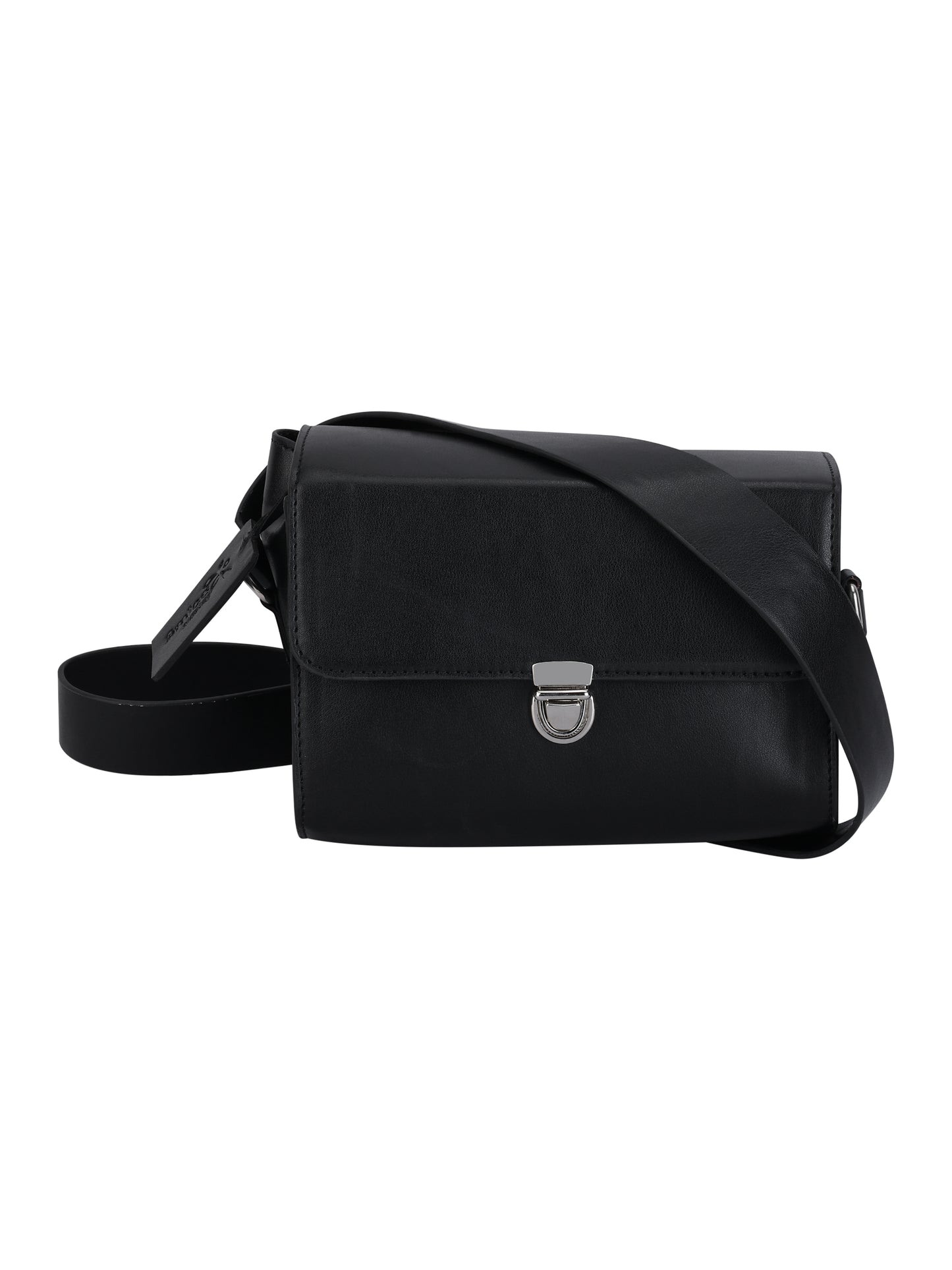 Women’s Black Leather Crossbody Sling Bag