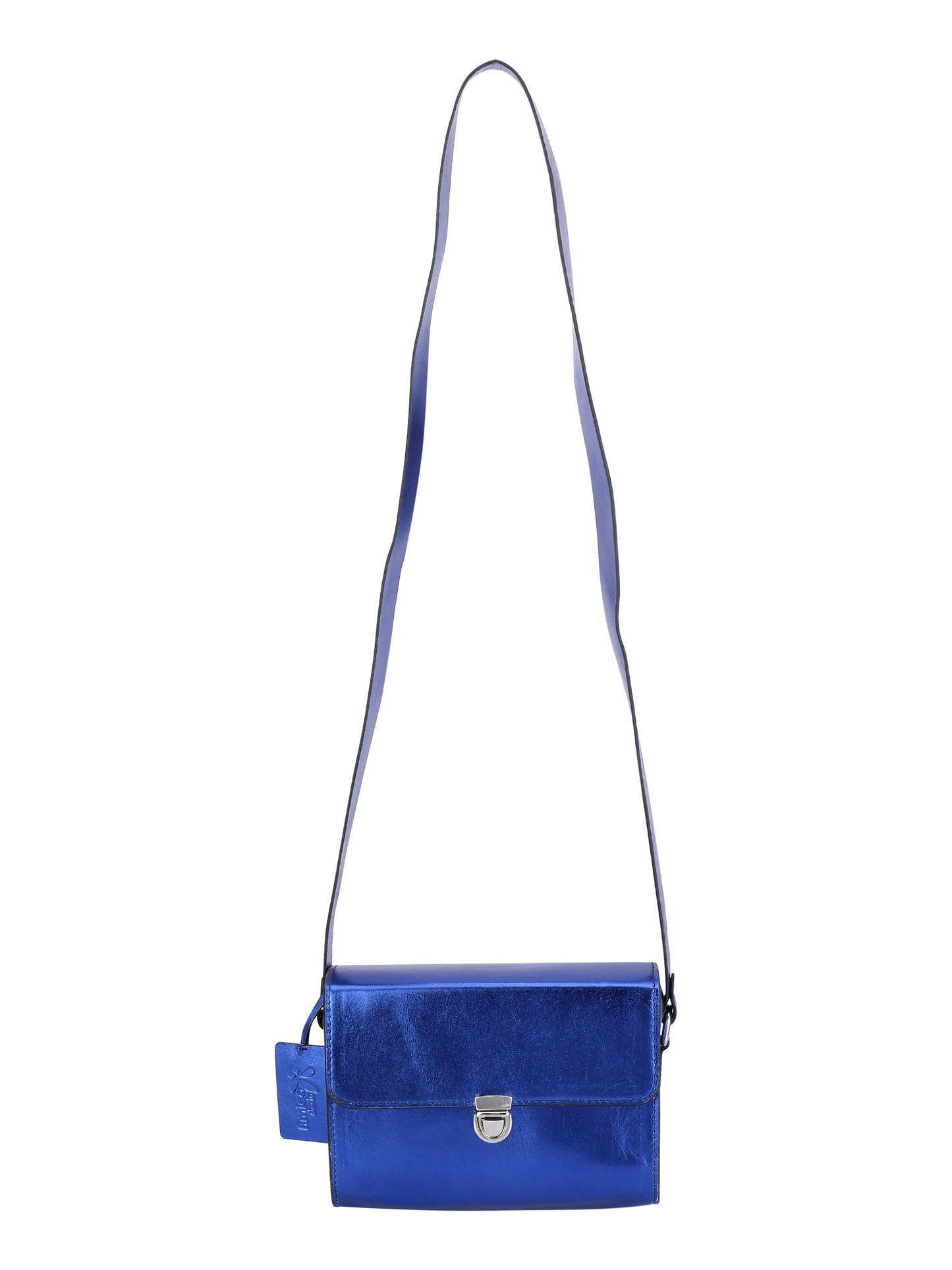 Women’s Metallic Blue Crossbody Sling Bag