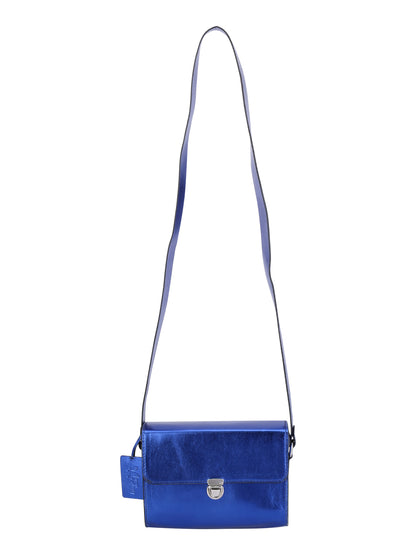 Women’s Metallic Blue Crossbody Sling Bag