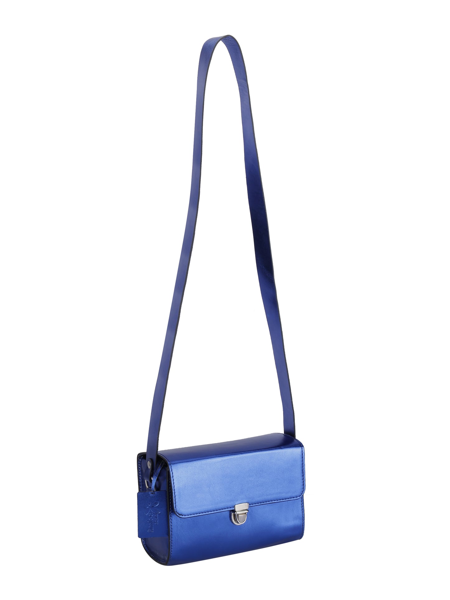 Women’s Metallic Blue Crossbody Sling Bag