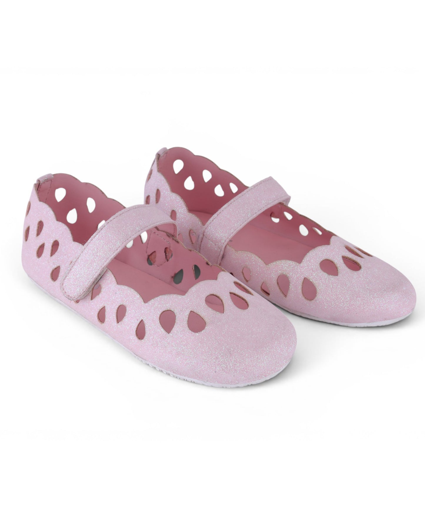 AmicaSlexia Girls Pink Glitter Ballerina Flats