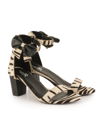 Black Tiger Design 3-inches Heels